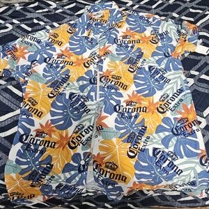 Corona Tropical Shirt with Blue and Orange New XL
